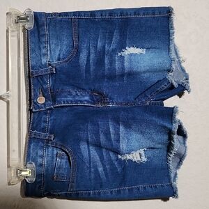 Nina Rossi Shorts denim size 11 Distressed cutout